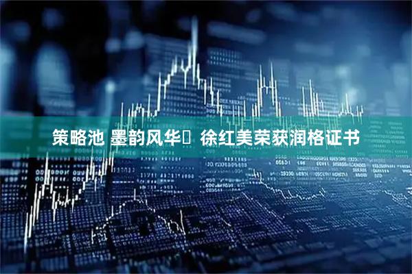 策略池 墨韵风华・徐红美荣获润格证书