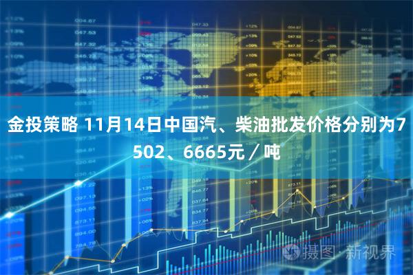 金投策略 11月14日中国汽、柴油批发价格分别为7502、6665元／吨